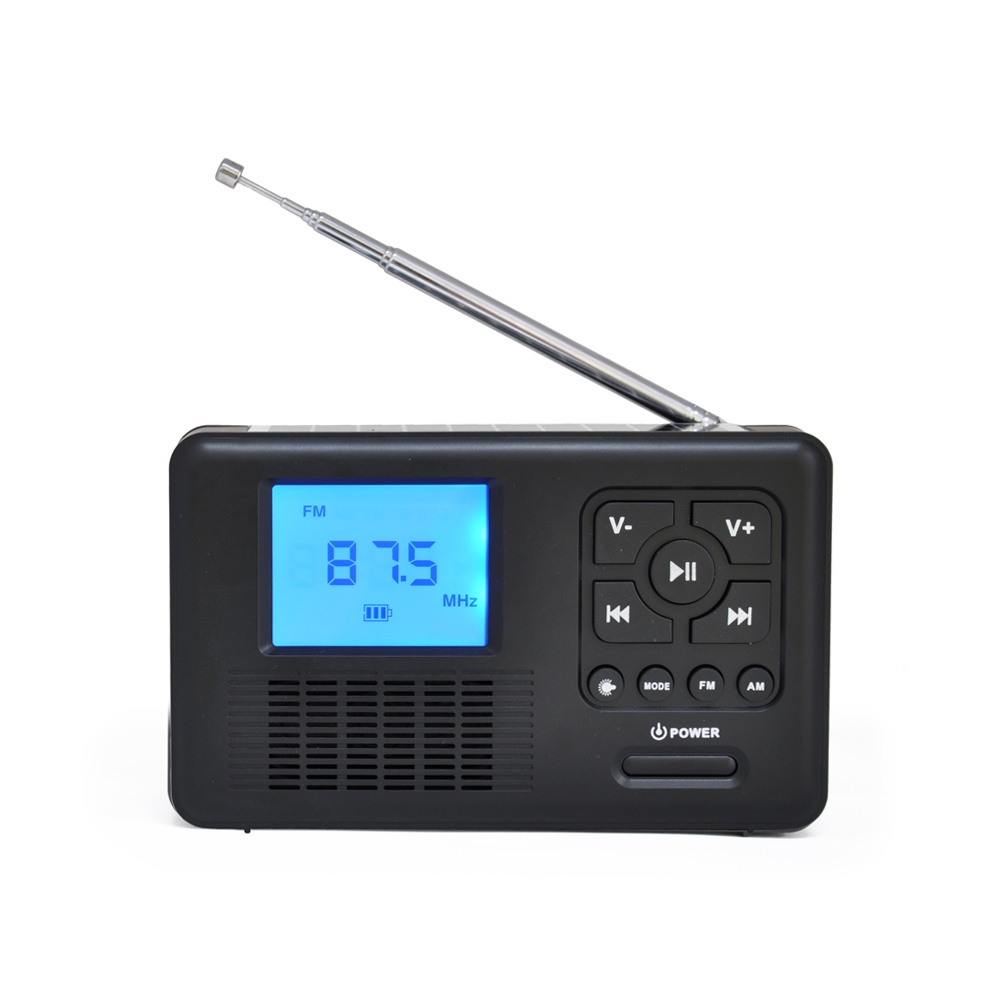 Portable Digital hand crank AM FM with MP3 Player Radio